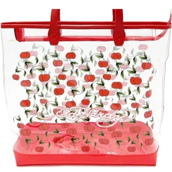 Ed Hardy Handbags - Ed Hardy Cherry Clear Tote 🍒